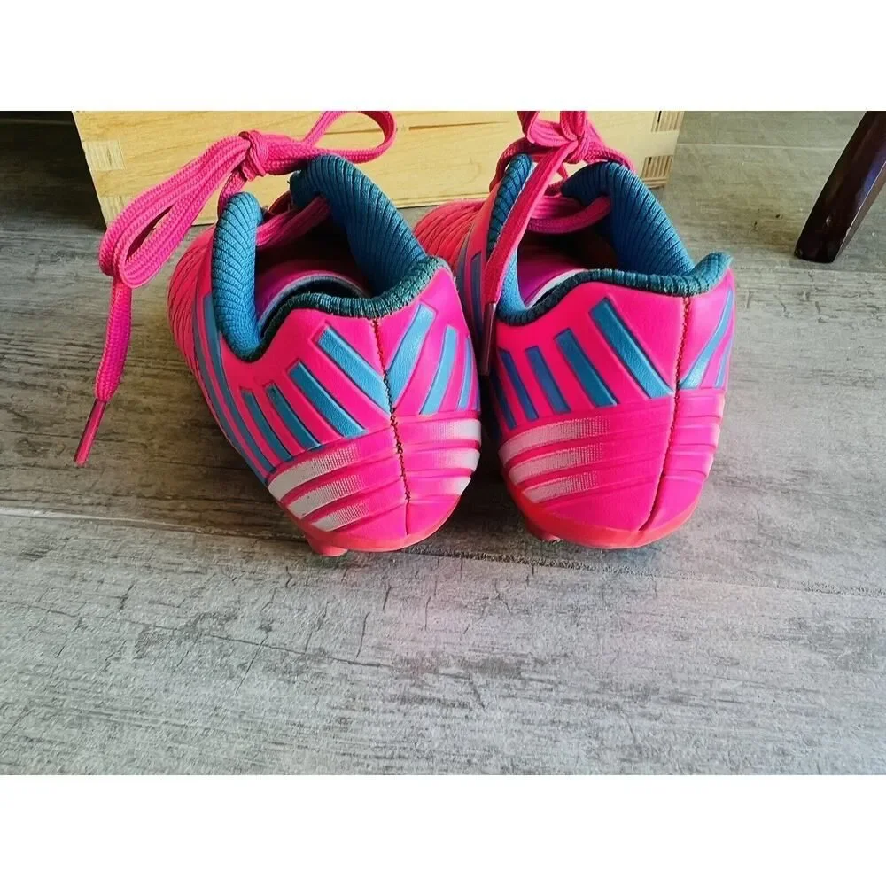 BROOMAN Youth Kids Girls Neon Pink Soccer Softball Cleats Athletic Shoes 11